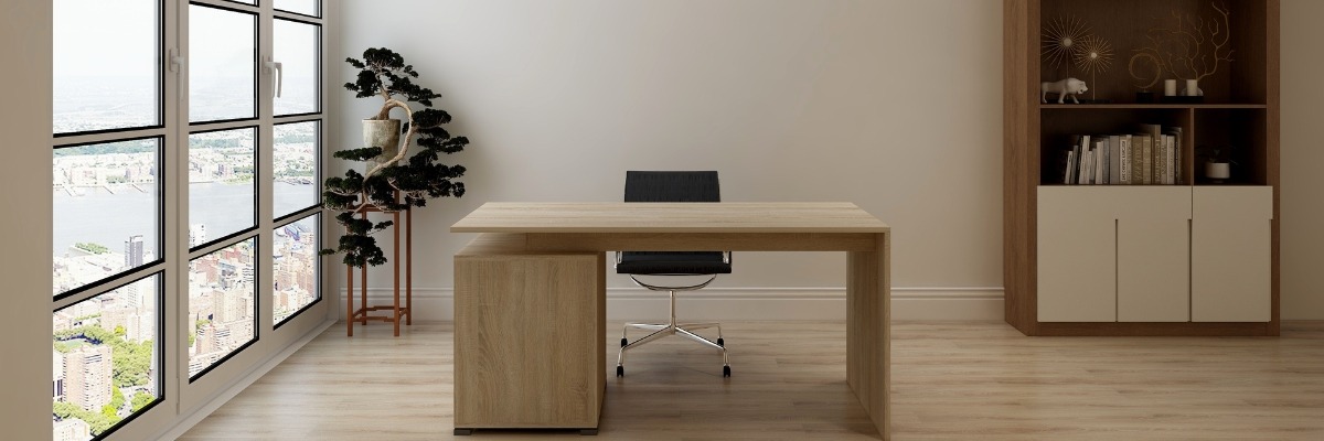Fitted home office design created within an underused area featuring a custom desk, integrated storage and practical workspace for remote working.